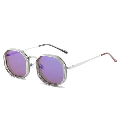 Super Duper Big Deal Polygon Hollow Frame Sun Glasses