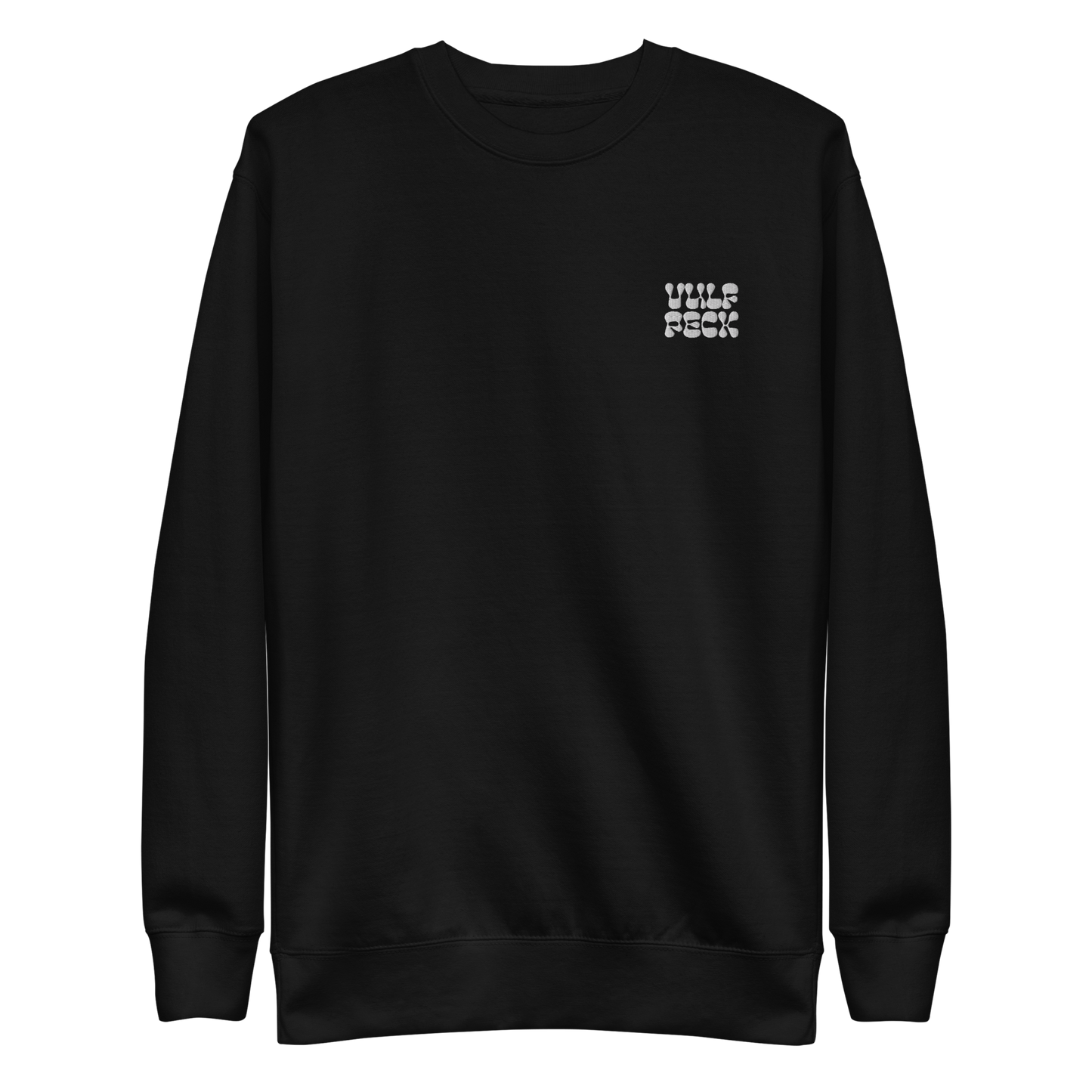 Official Vulfpeck VOSM @ohnotypeco typeface Premium Sweatshirt (white on black)