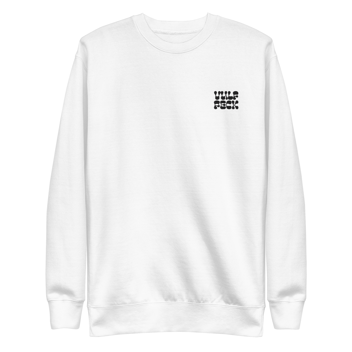 Official Vulfpeck VOSM @ohnotypeco typeface Premium Sweatshirt (black on white)